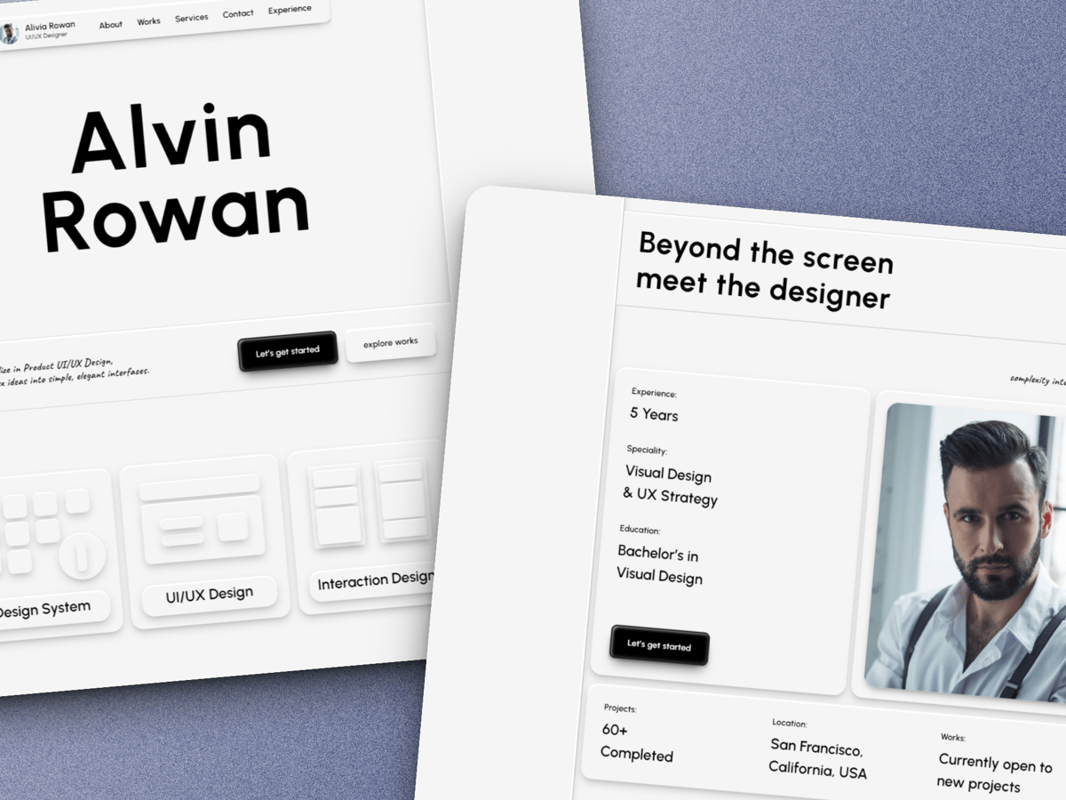 Oxfolio - A Clean & Confident Portfolio Template for Creative Professionals